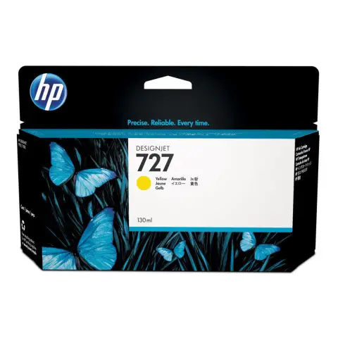 HP B3P21A - Tusz żółty HP 727 do HP DesignJet T-920, T-930, T-1500, T-1530, T-2500, T-2530